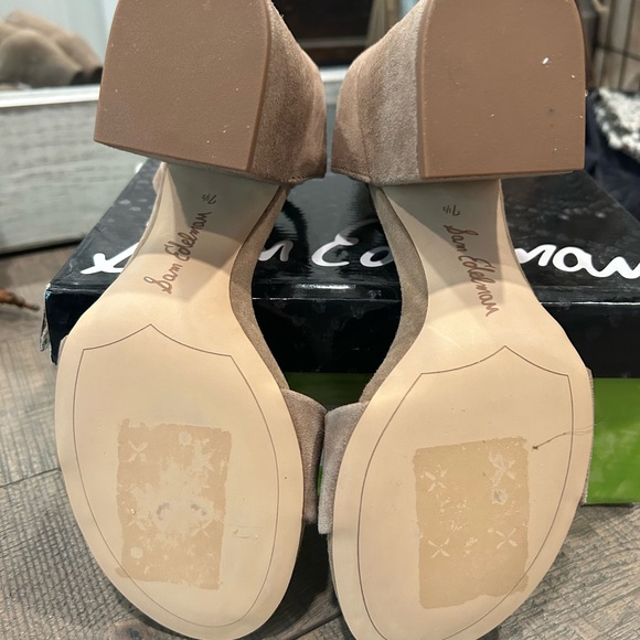 SAM EDELMAN SUEDE BLOCK HEELS! Only worn once! - Picture 7 of 7